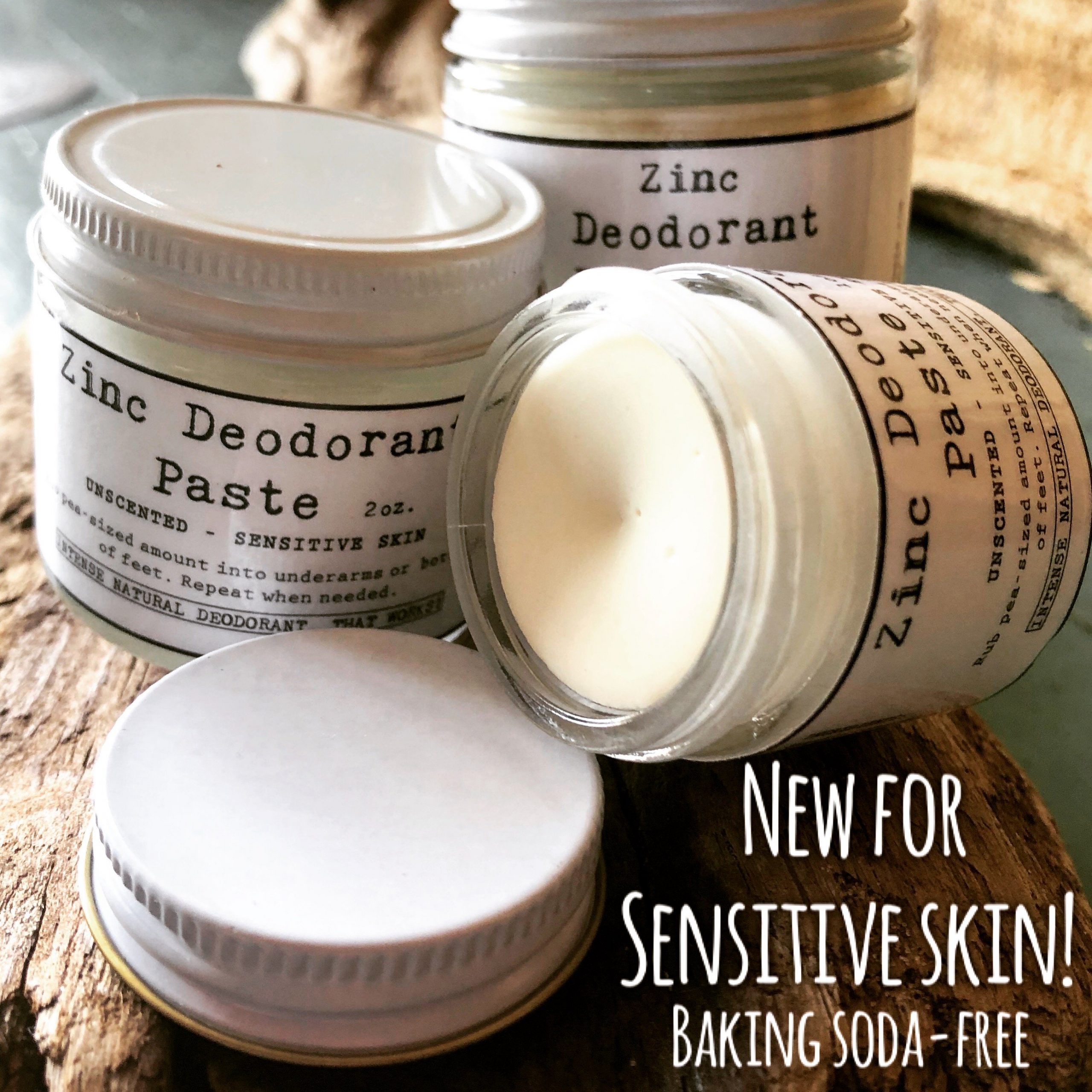 to håndtering pære Zinc Deodorant Paste – Sensitive Skin Formula – Soulful Earth Herbals