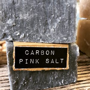 Pink Salt and Carbon Handcrafted Natural Soap