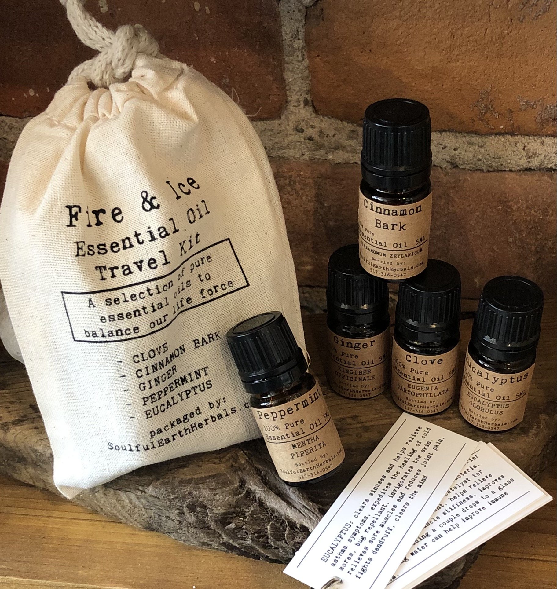 Essential Oil Travel Kit: Fire & Ice