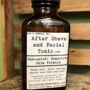 After Shave and Facial Tonic- Unscented, Sensitive Skin Formula